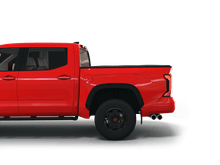 Load image into Gallery viewer, Red 2022 Toyota Tundra 6&#39; 6&quot; Bed with Sawtooth Stretch expandable tonneau cover laying flat
