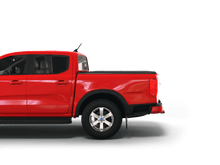 Load image into Gallery viewer, Red 2023 Ford Ranger 5&#39; Bed with Sawtooth Stretch expandable tonneau cover laying flat
