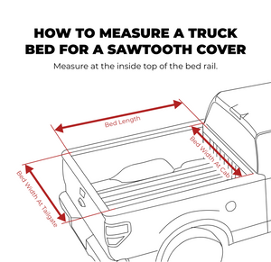 How to measure your 2023 Chevrolet Colorado 6' 2" Bed / GMC Canyon 6' 2" Bed pickup truck bed for a tonneau cover