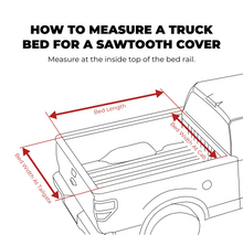 Load image into Gallery viewer, How to measure your 2021 Ram 1500 6&#39; 4&quot; Bed pickup truck bed for a tonneau cover
