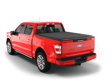 Load image into Gallery viewer, Red 2011 Ford F-150 5&#39; 7&quot; Bed with flat Sawtooth Stretch expandable tonneau cover
