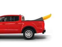 Load image into Gallery viewer, Red 2021 Ford Ranger with yellow kayak under sawtooth stretch truck bed cover
